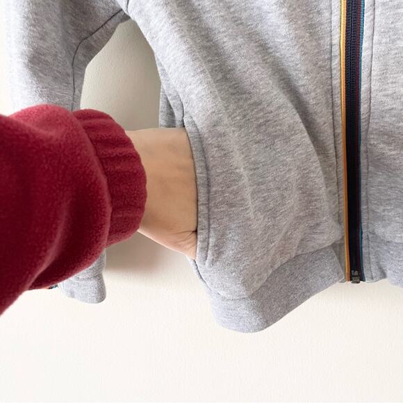 Paul Smith Grey Zip Zebra Logo Hoodie Kids size 8 - Picture 4 of 9